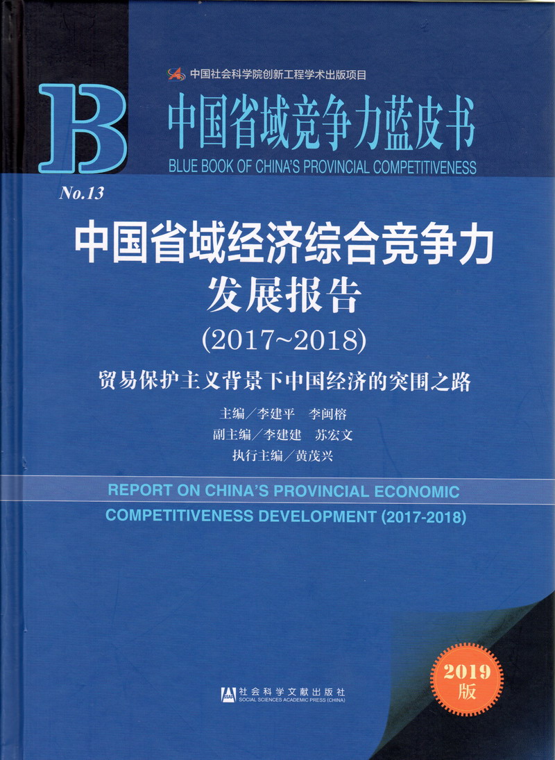 操嫩逼黄片中国省域经济综合竞争力发展报告（2017-2018）